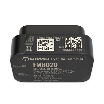 Teltonika FMB020 localizzatore e cercatore GPS Auto Nero