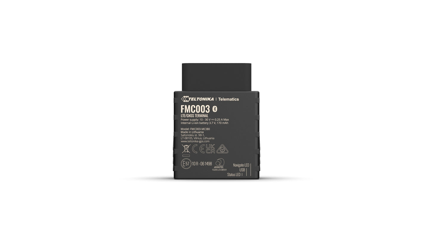 Teltonika FMC003 localizzatore e cercatore GPS Auto Rilevatore GPS Nero