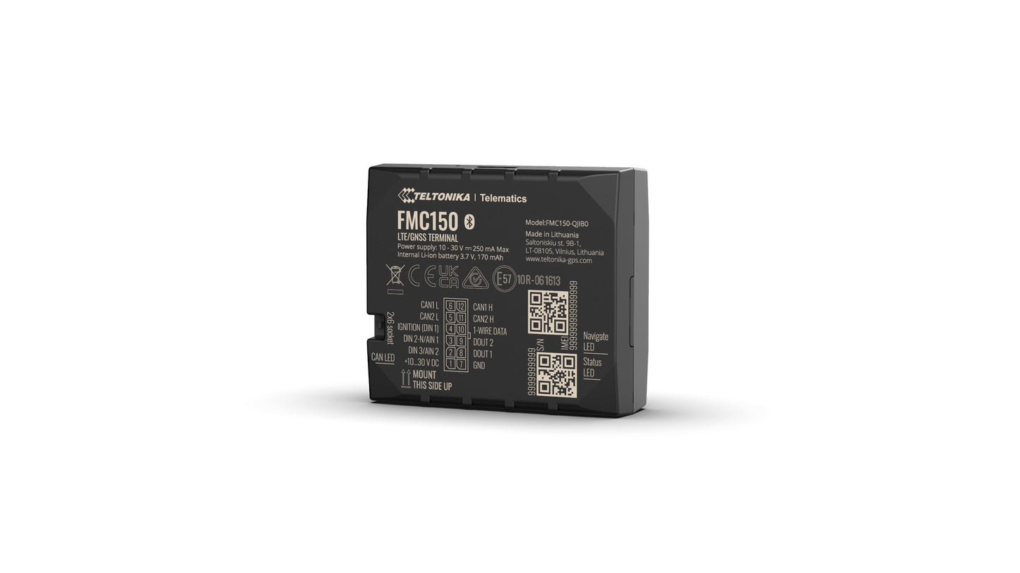 Teltonika FMC150 localizzatore e cercatore GPS Auto Rilevatore GPS Nero