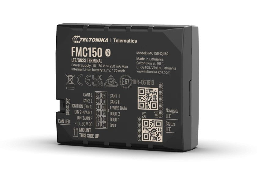 Teltonika FMC150 localizzatore e cercatore GPS Auto Rilevatore GPS Nero