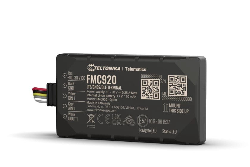 Teltonika FMC920-QKIB0 Universale Rilevatore GPS Nero