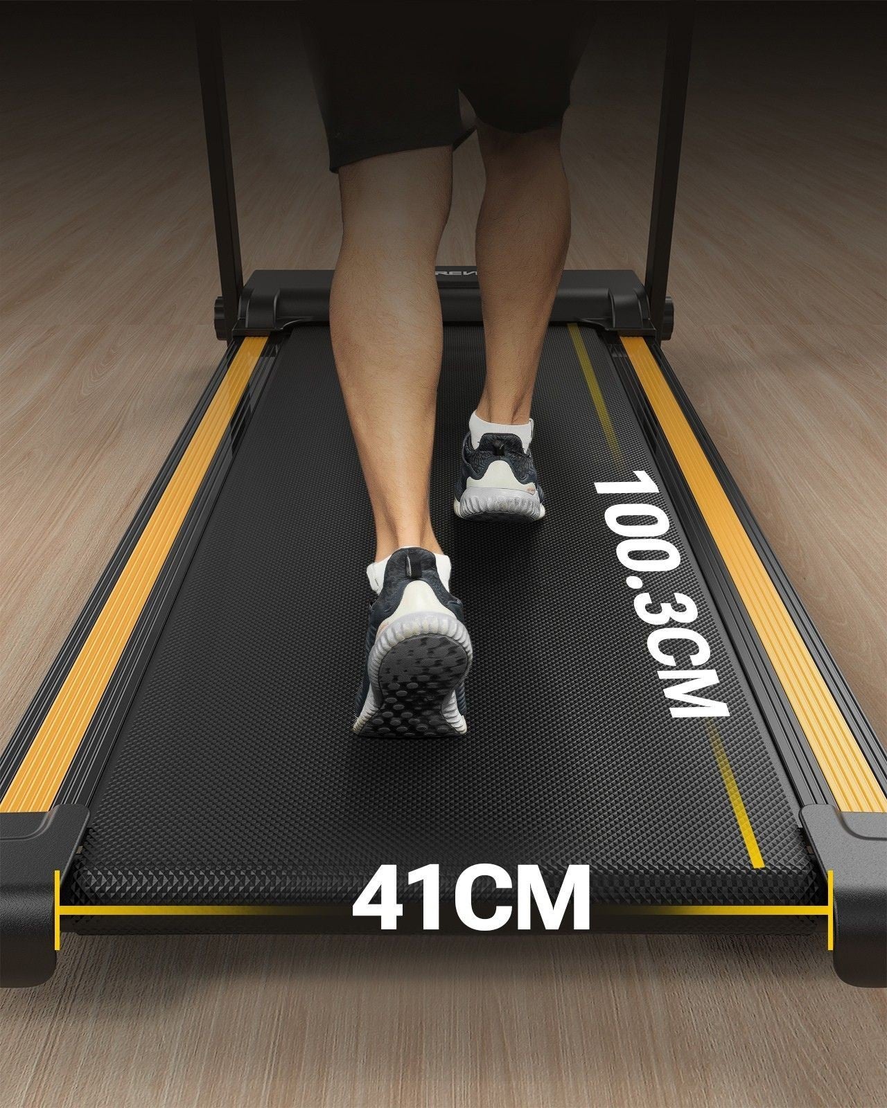 Urevo Foldi Mini black tapis roulant 1002 x 410 mm 10 km/h