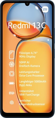 Xiaomi Redmi 13C 17,1 cm (6.74") Doppia SIM Android 13 4G USB tipo-C 4 GB 128 GB 5000 mAh Blu