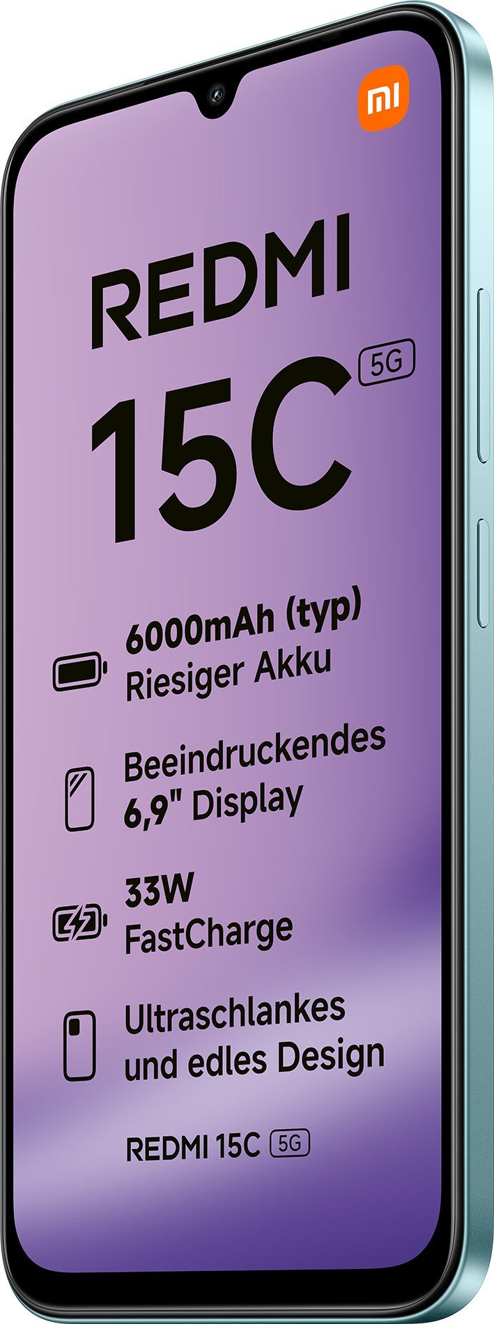 Xiaomi Redmi 15C 17,5 cm (6.9") 5G USB tipo-C 4 GB 128 GB 6000 mAh Verde